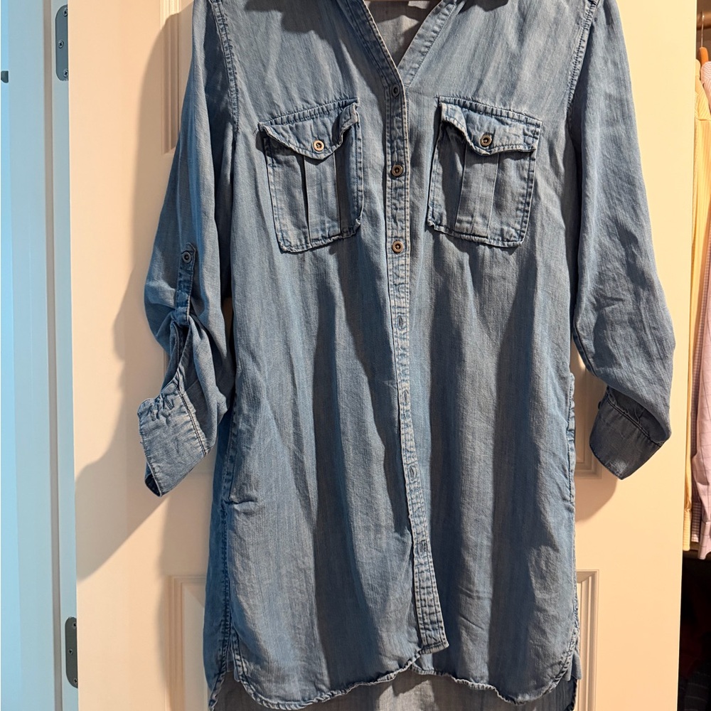 Philosophy Blue Denim Mini Dress